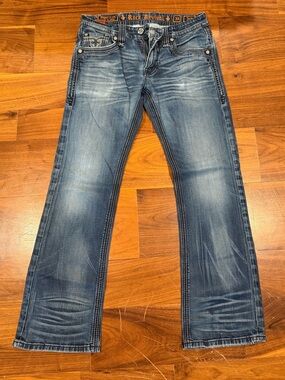 Rock Revival Men’s Tavin Boot cut jeans 33x32